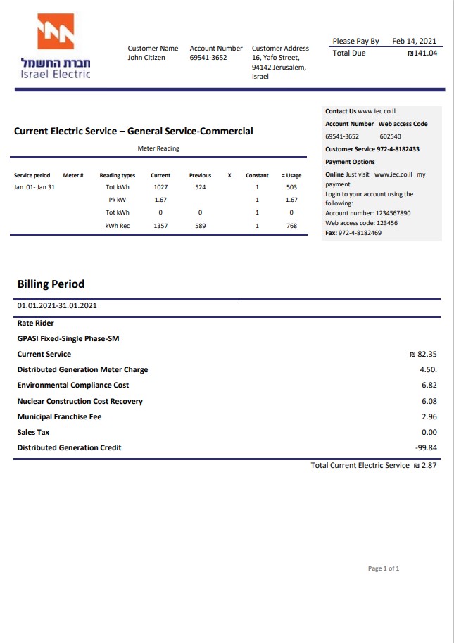  Minol USA business utility bill 